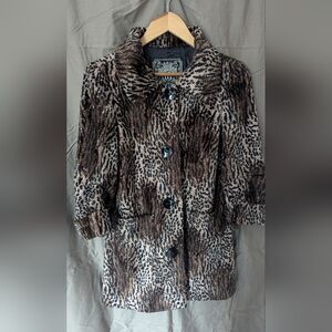 Guess Women's Leopard Print Coat